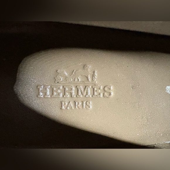 HERMÈS Brown Suede Kitten Heel Boots in Sz 37.5 - Picture 9 of 9